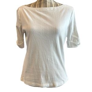 Lauren Ralph Lauren white blouse short sleeve large